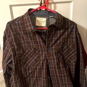 Flannel burgundy color
